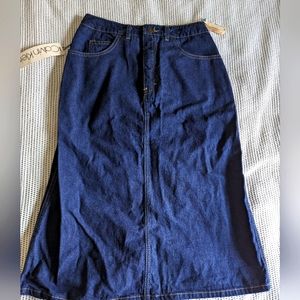 NWT RARE Vintage 1970s/1980s Calvin Klein jeans skirt